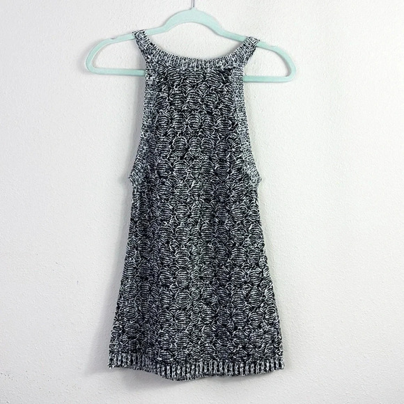 Moth Anthropologie Debussy Marled Sweater Top Black White size Medium - Picture 4 of 9